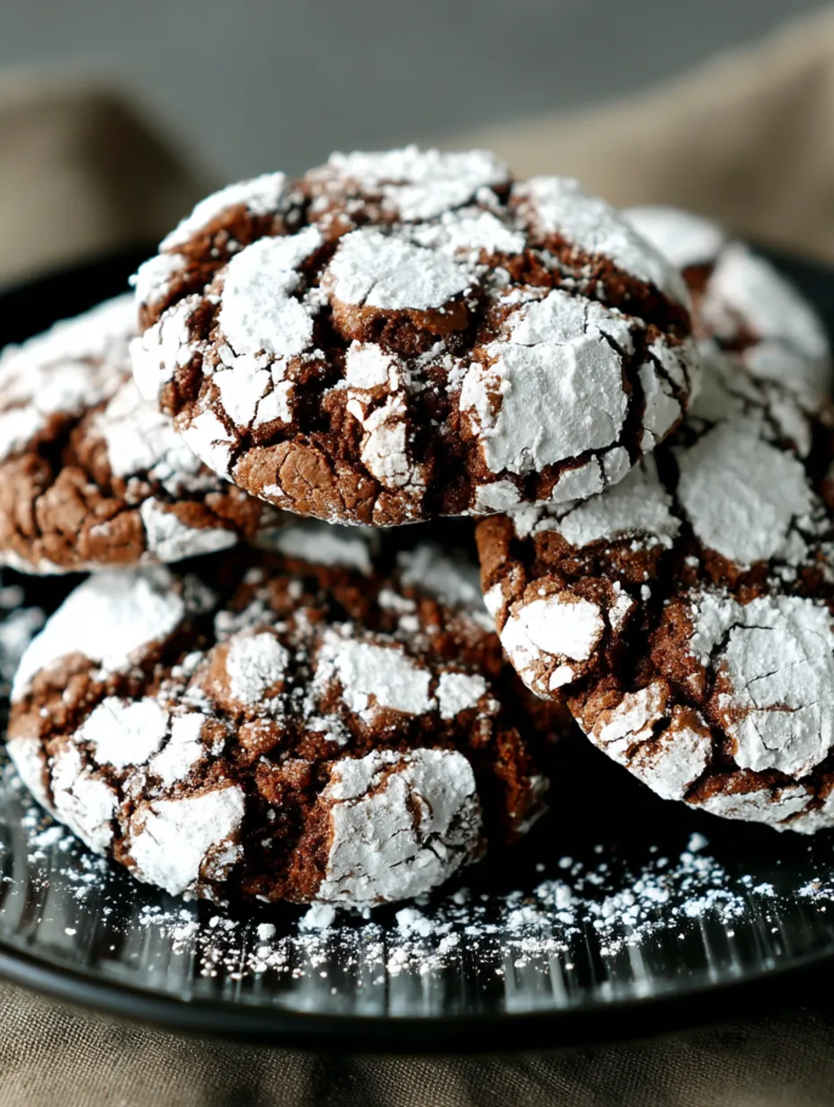 Chocolate Crinkle Cookies