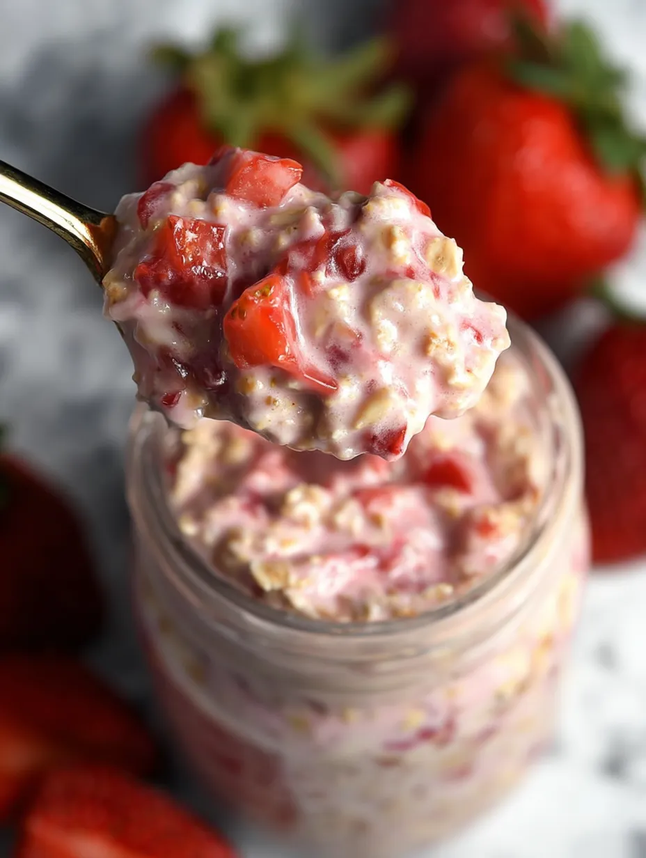 Strawberries and Cream Overnight Oats