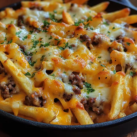 Cheeseburger French Fry Casserole Madness