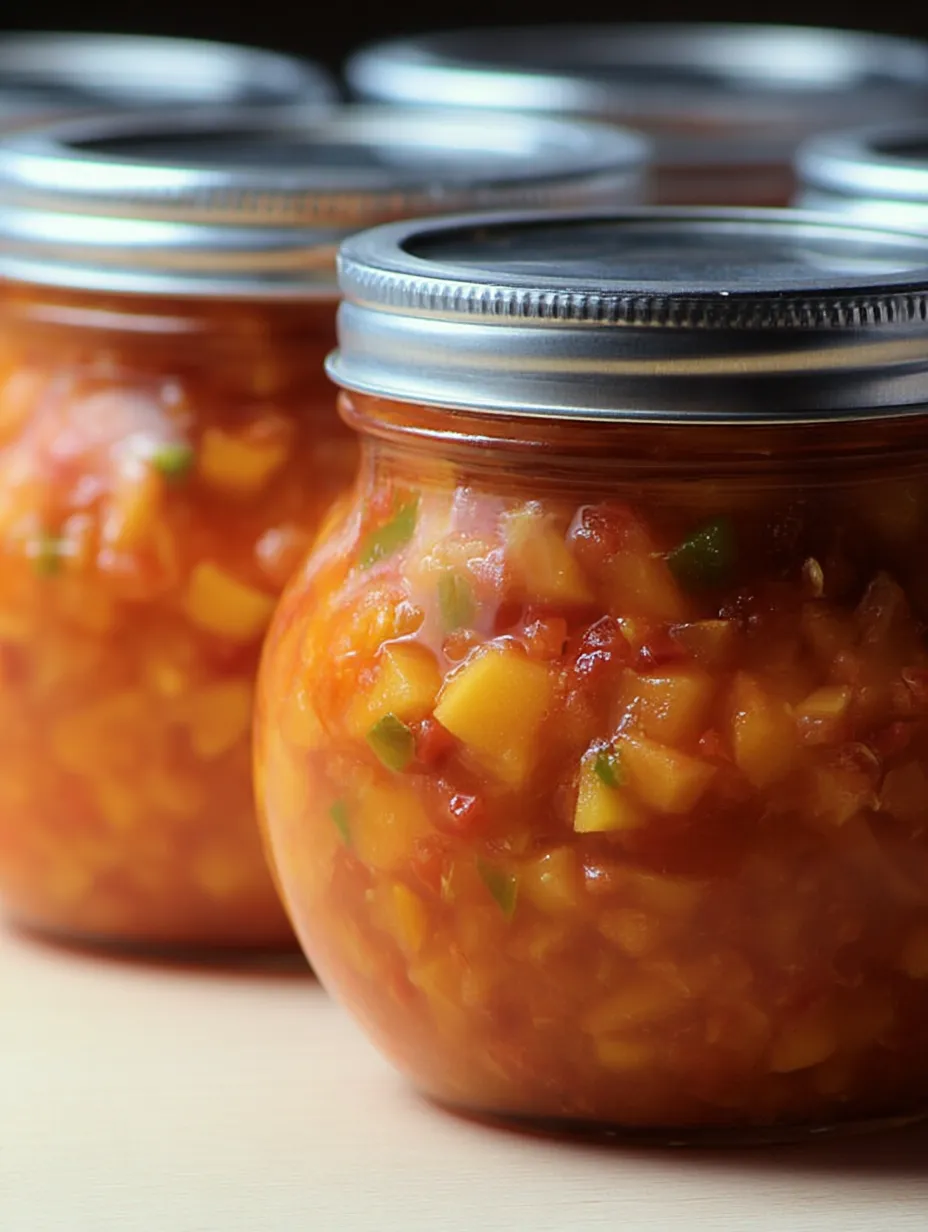 Canned Peach Salsa