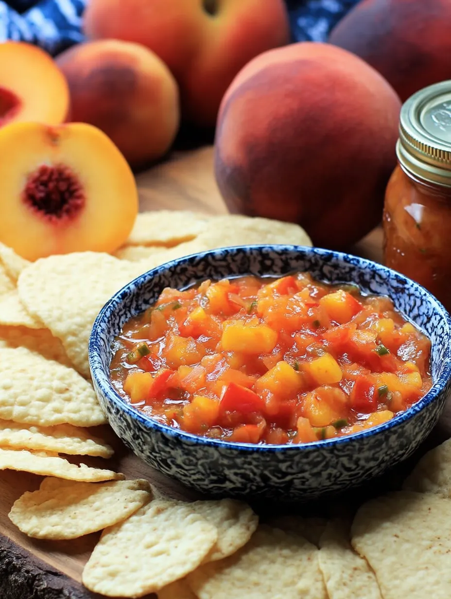 Canned Peach Salsa