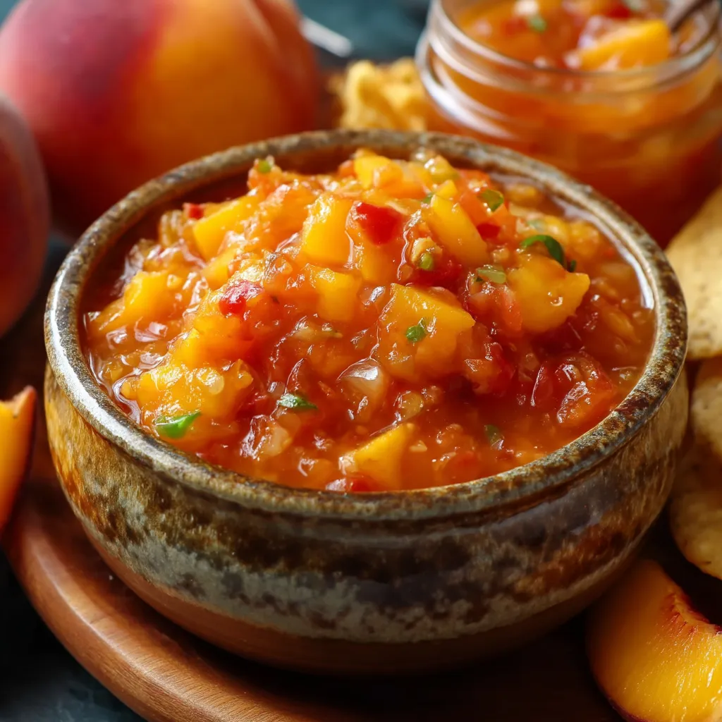 Canned Peach Salsa