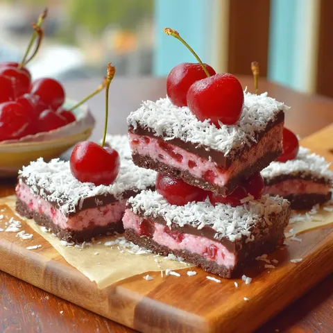 Evans Cherries Coconut Bars