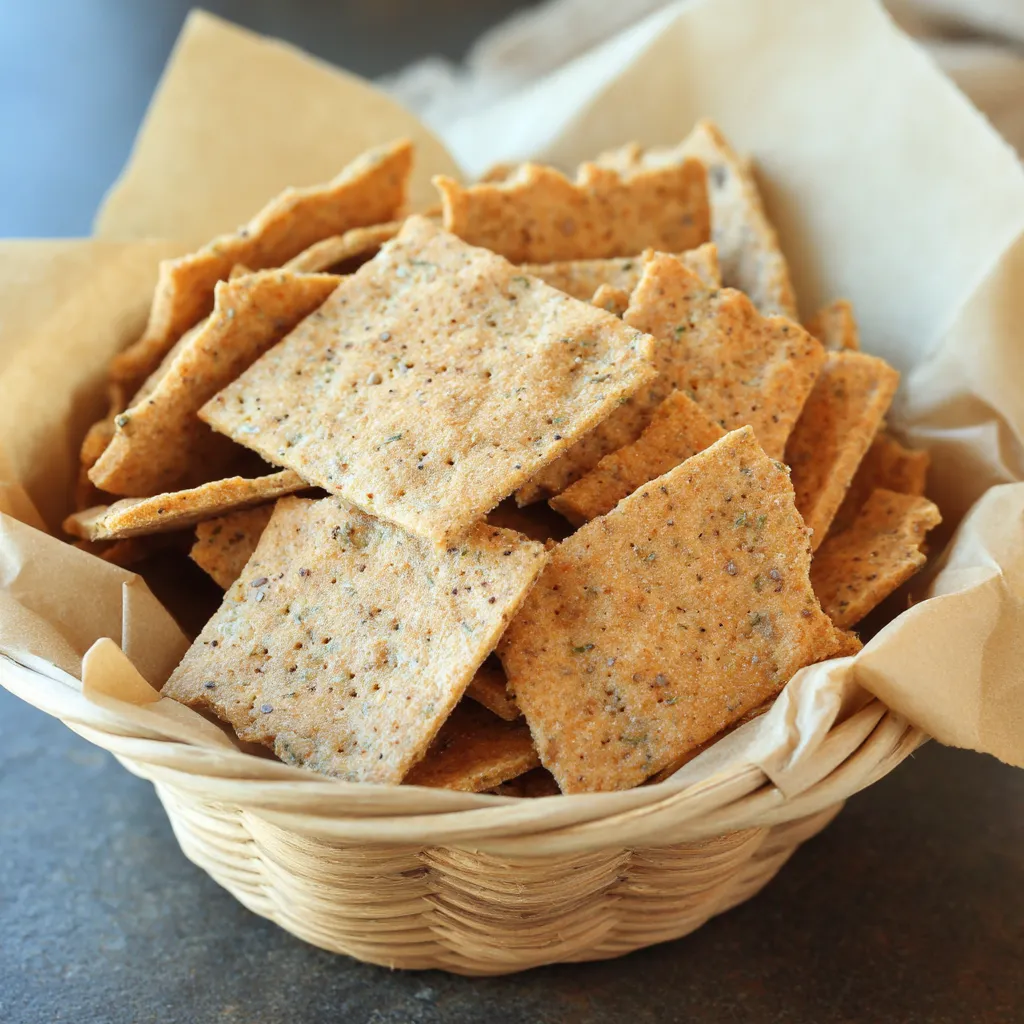 Gluten Free Sourdough Crackers