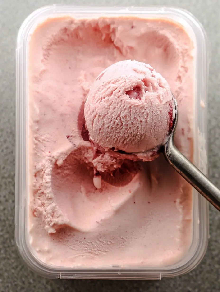 Honey Rhubarb Ice Cream