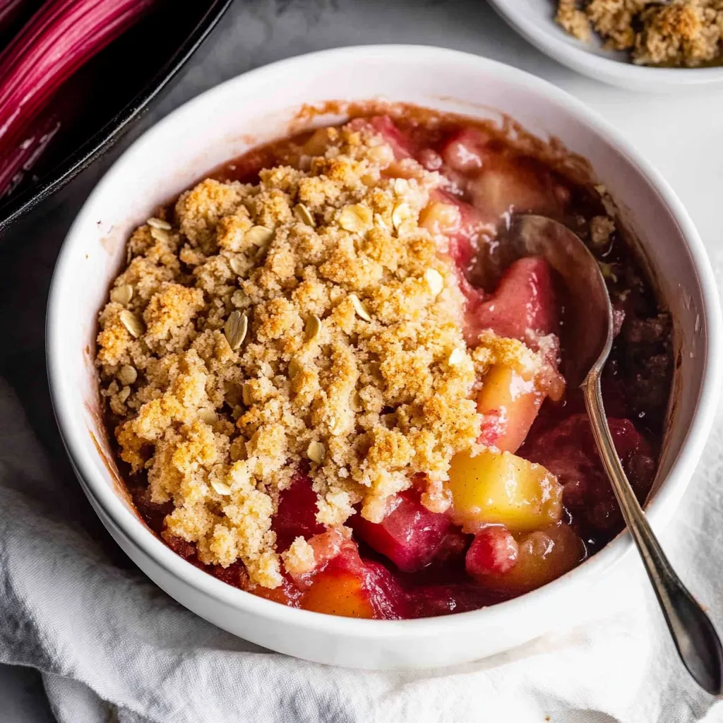 Easy Rhubarb Crisp
