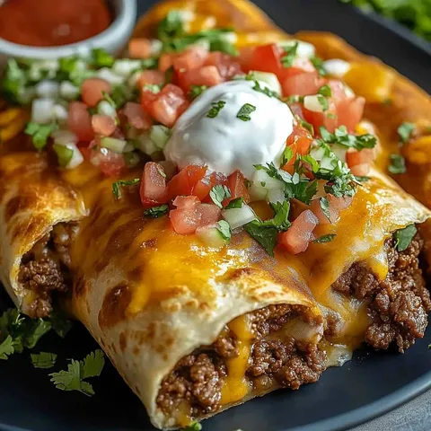Crunchy Beef Cheese Wraps