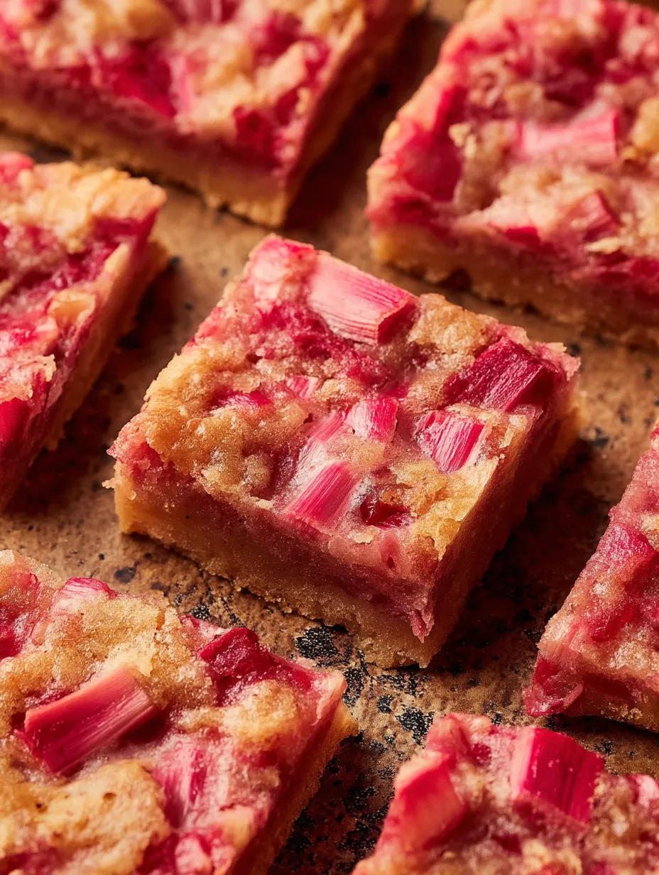 Rhubarb Dream Bars