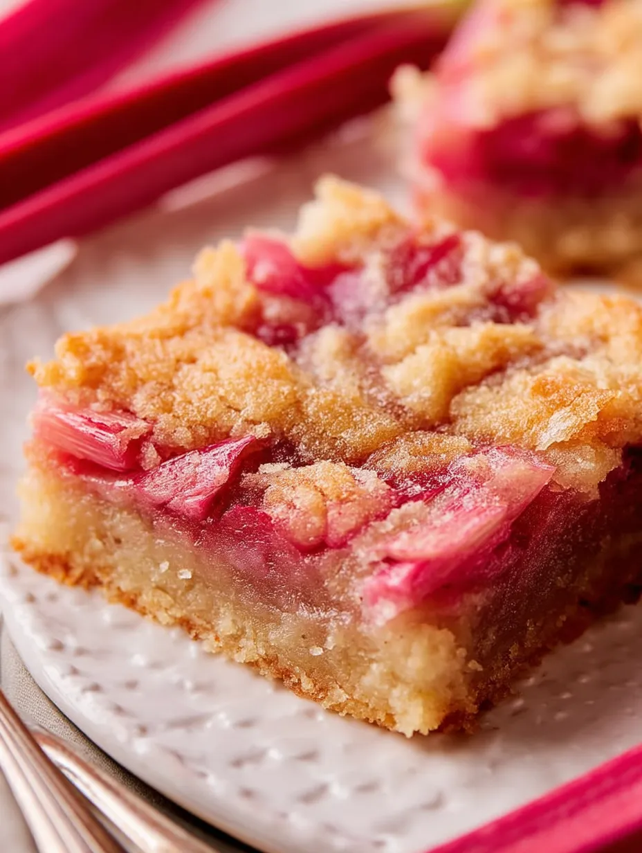 Rhubarb Dream Bars