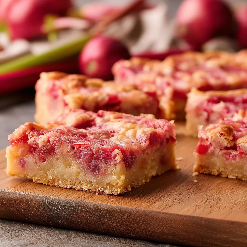 Rhubarb Dream Bars