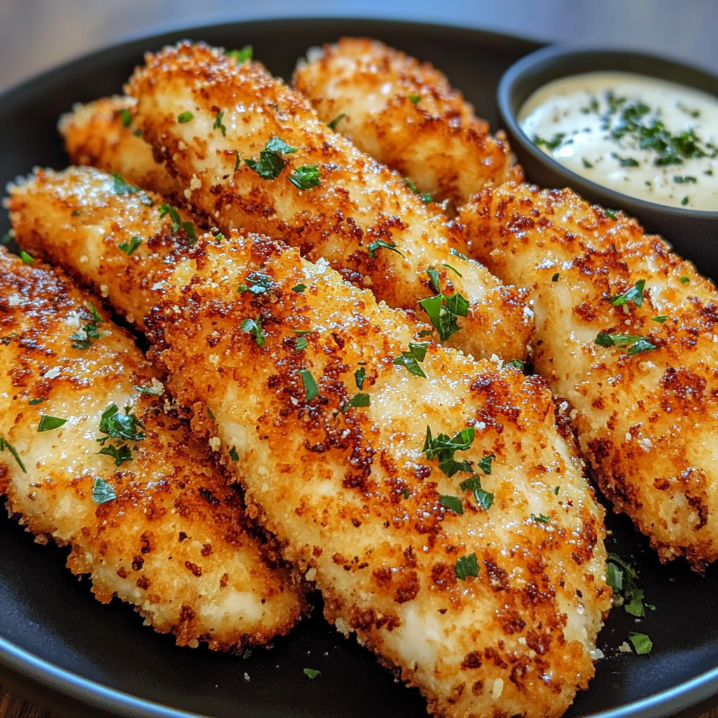 Crispy Ranch Parmesan Chicken Tenders
