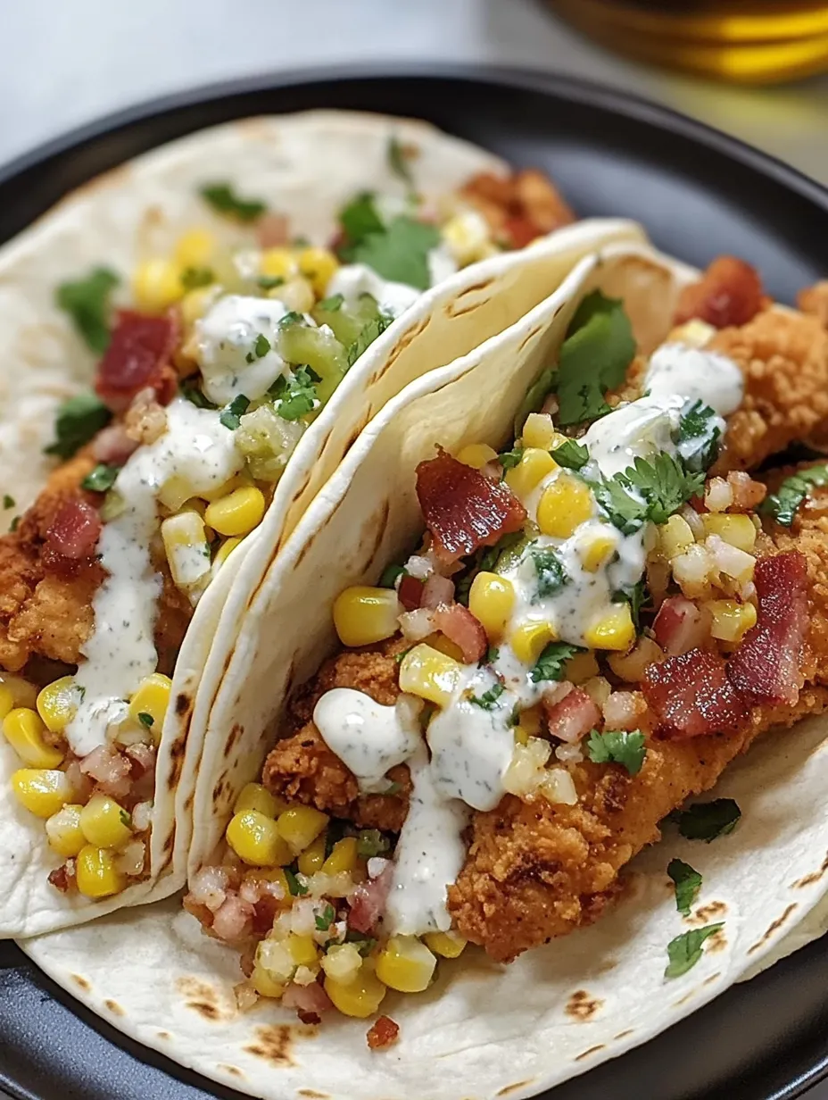 Street Corn Chicken Tacos