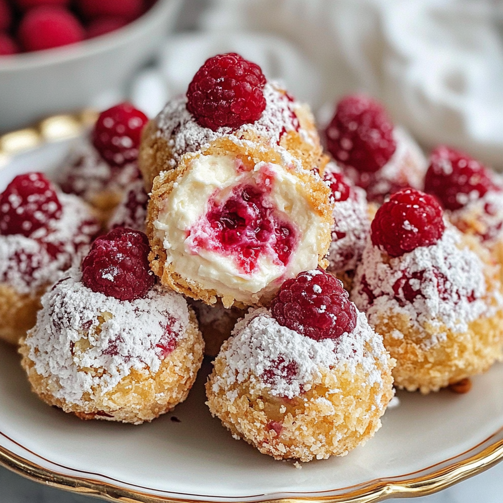 Raspberry Cream Cheese Bites