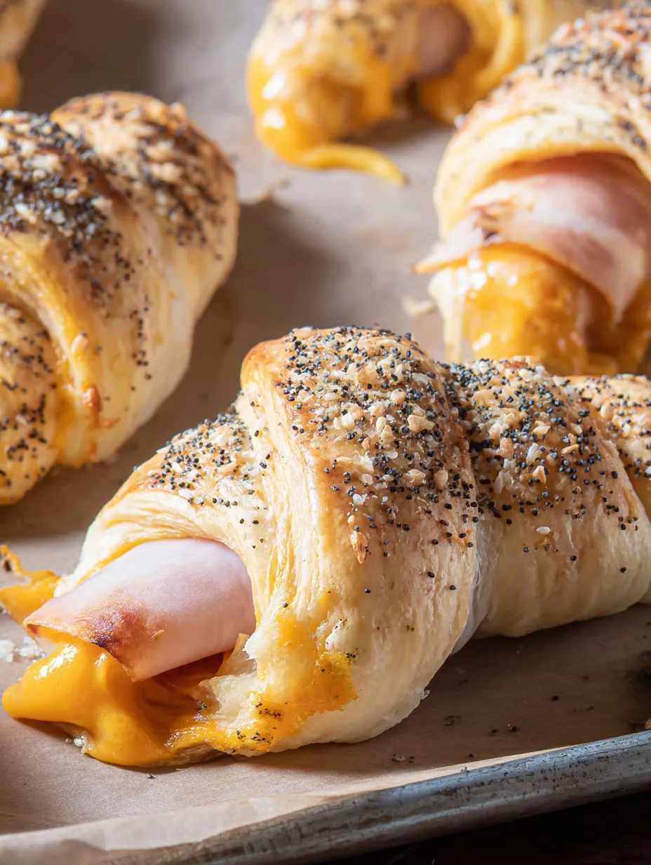 Everything Bagel Turkey Cheddar Crescent Rolls