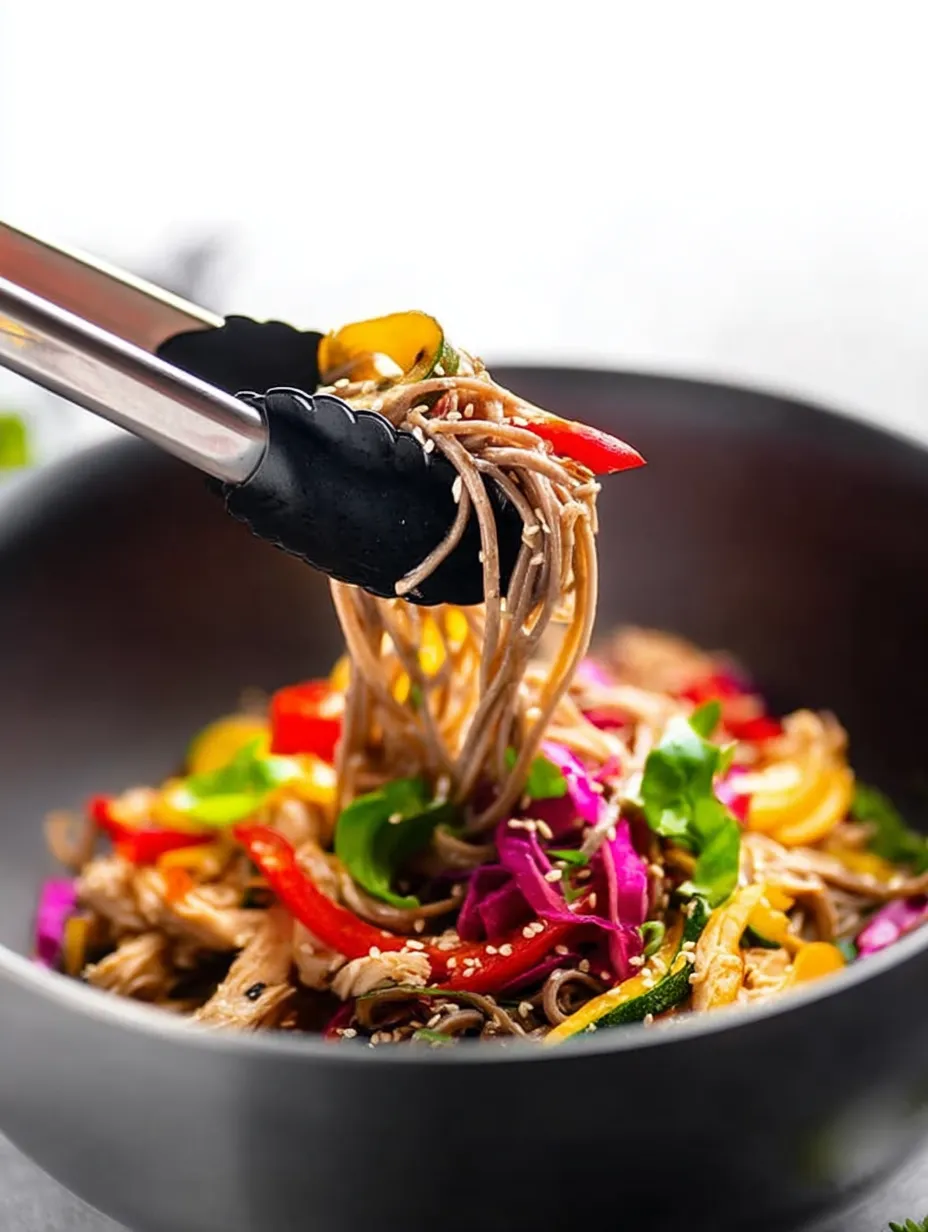 Asian Chicken Soba Noodle Salad