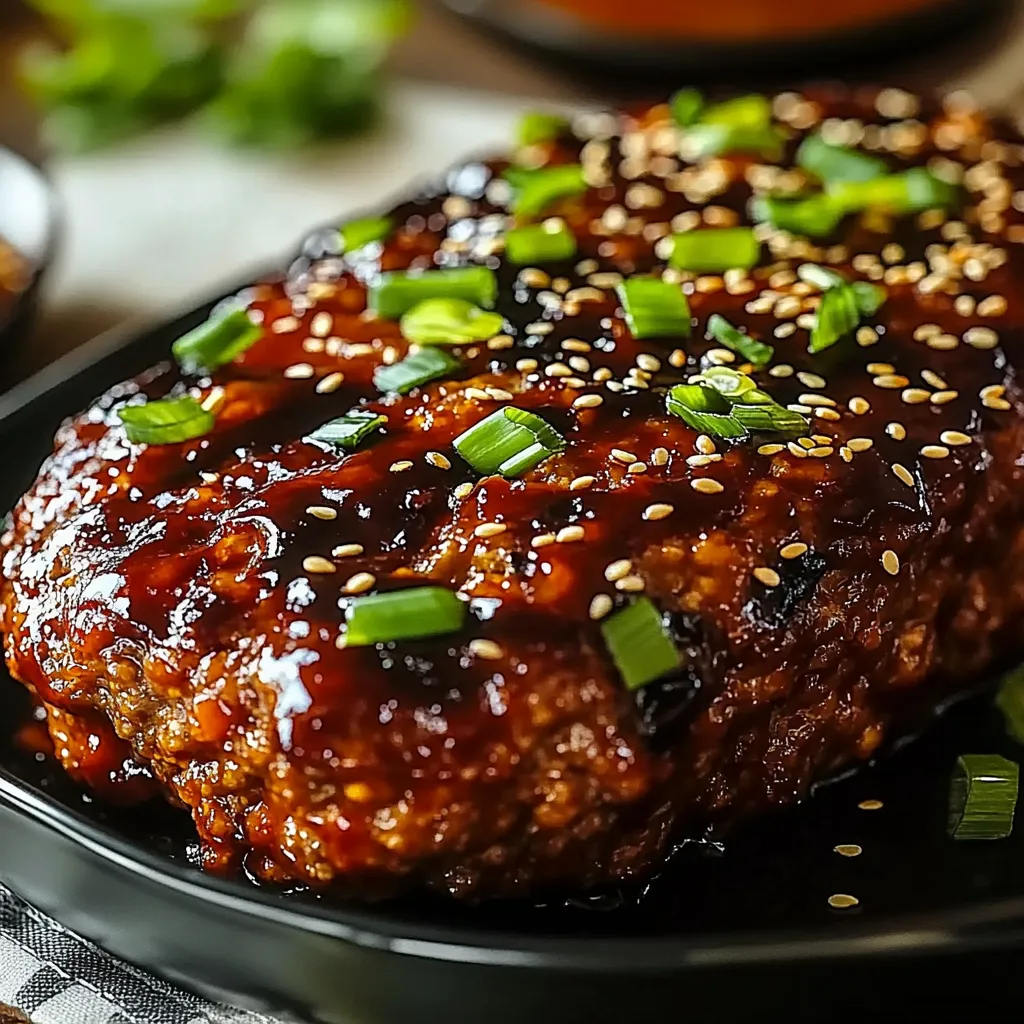 Sweet & Spicy Korean BBQ Meatloaf