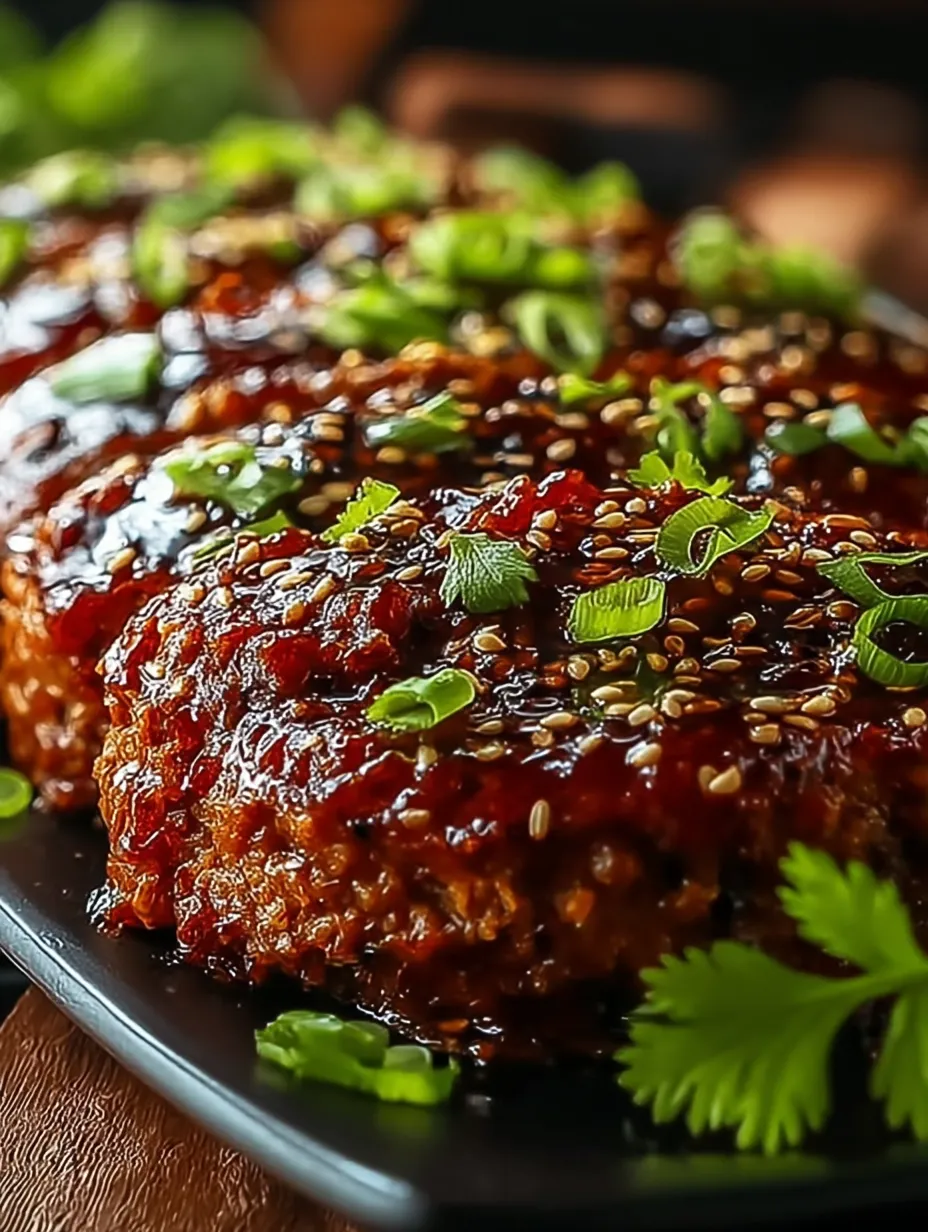 Sweet & Spicy Korean BBQ Meatloaf