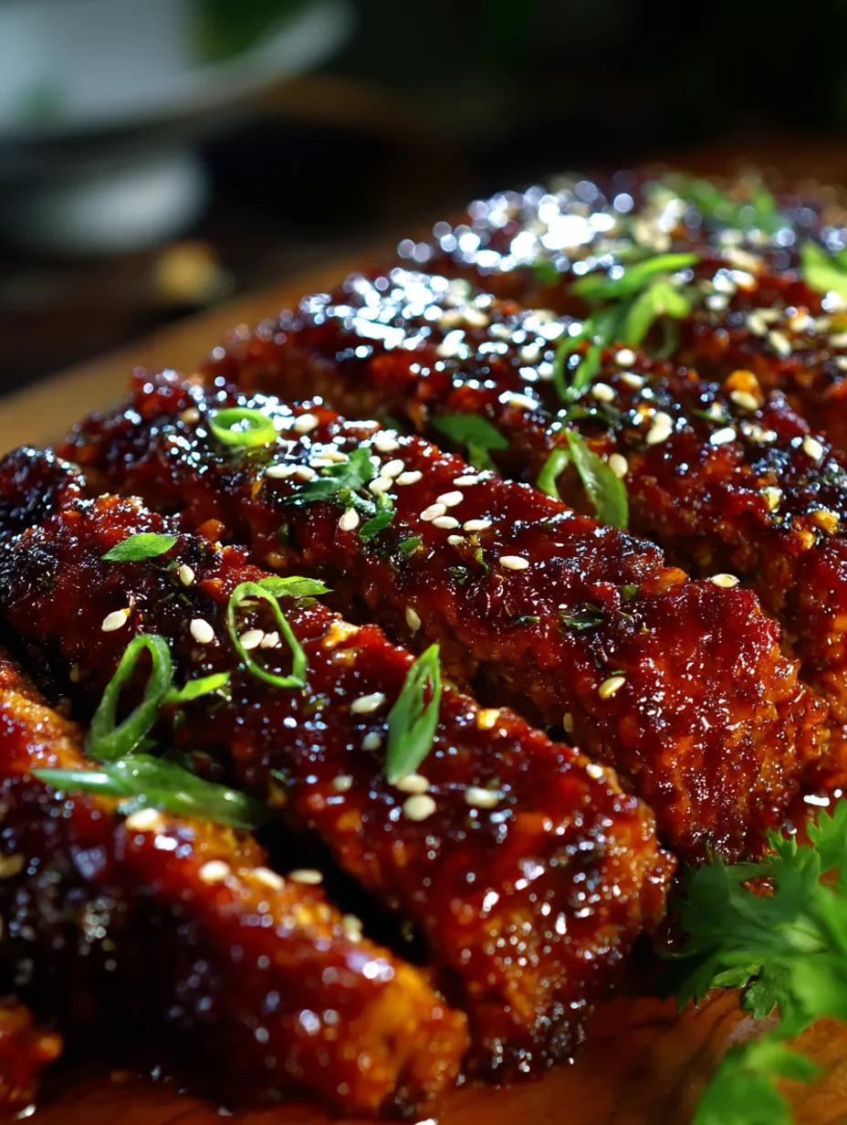 Sweet & Spicy Korean BBQ Meatloaf
