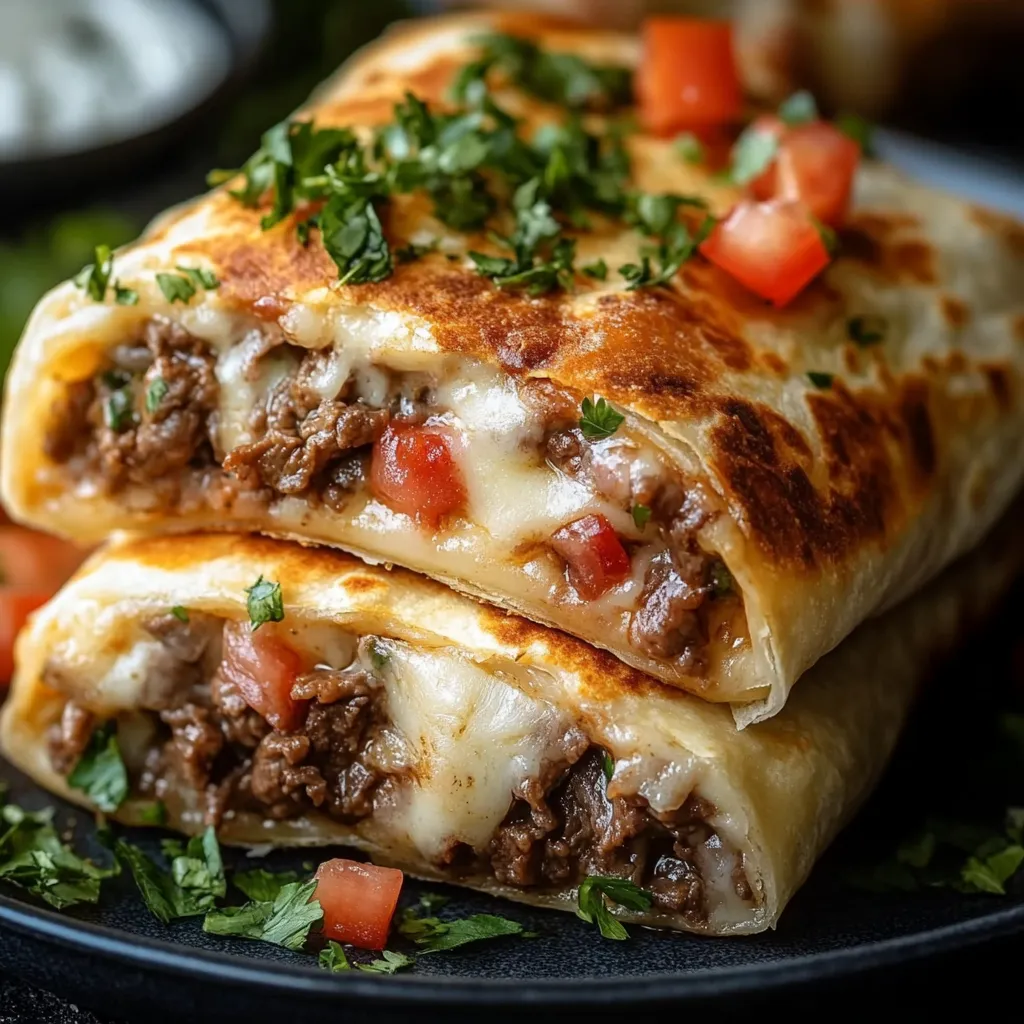 Cheese Steak Chimichangas