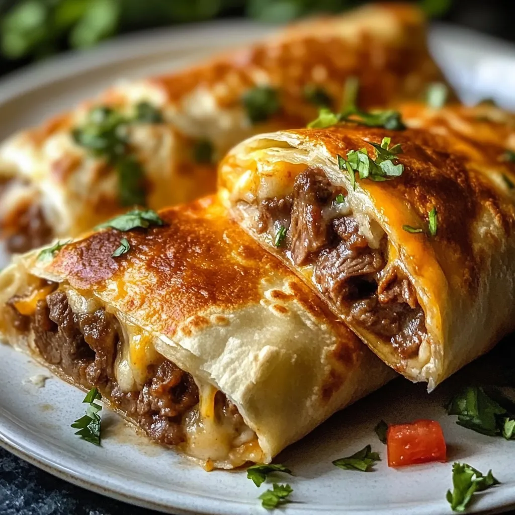 Cheese Steak Chimichangas
