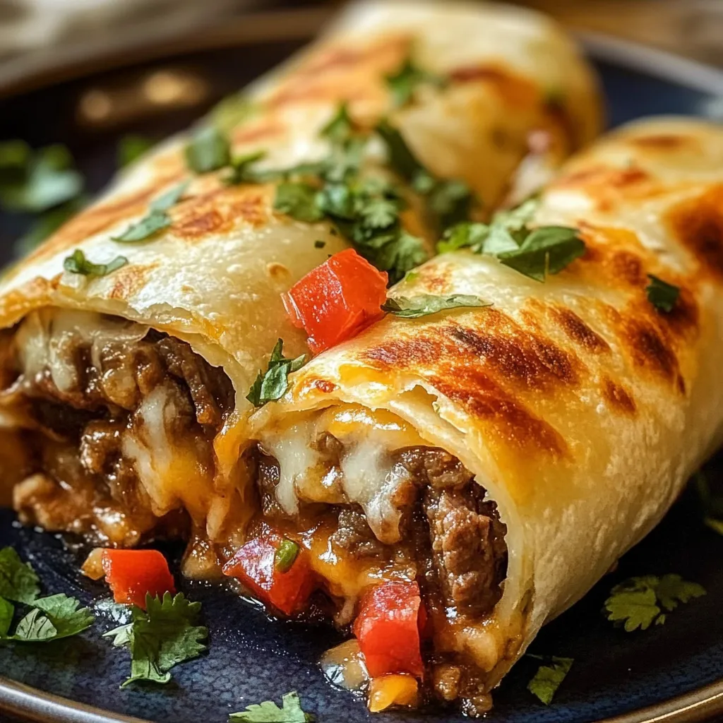 Cheese Steak Chimichangas