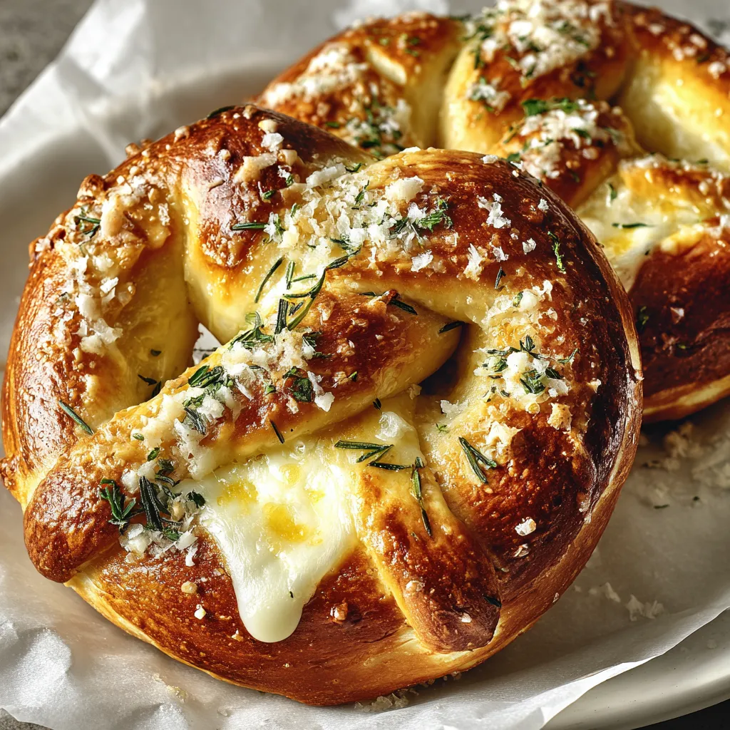 Mozzarella Stuffed Soft Pretzels