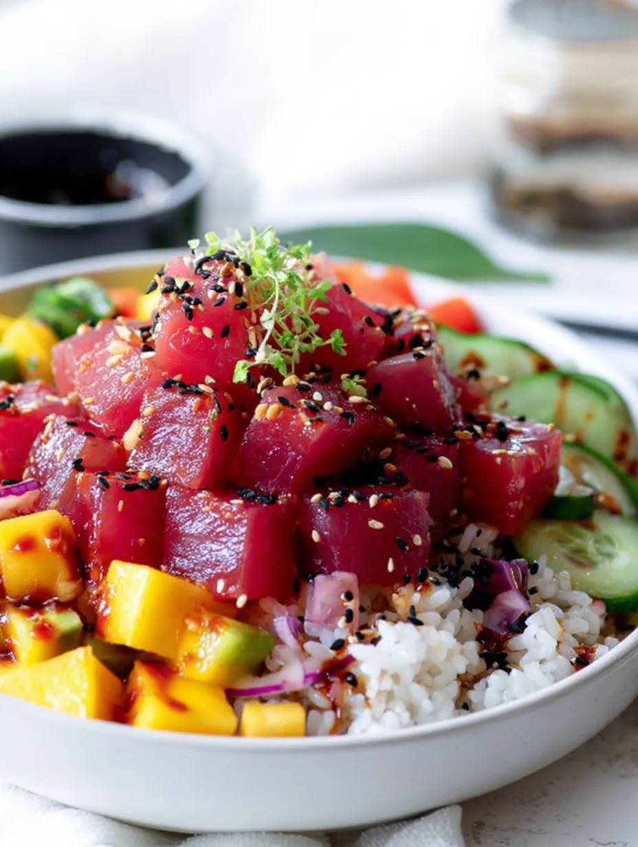 The Best Healthy Tuna Poke Bowl