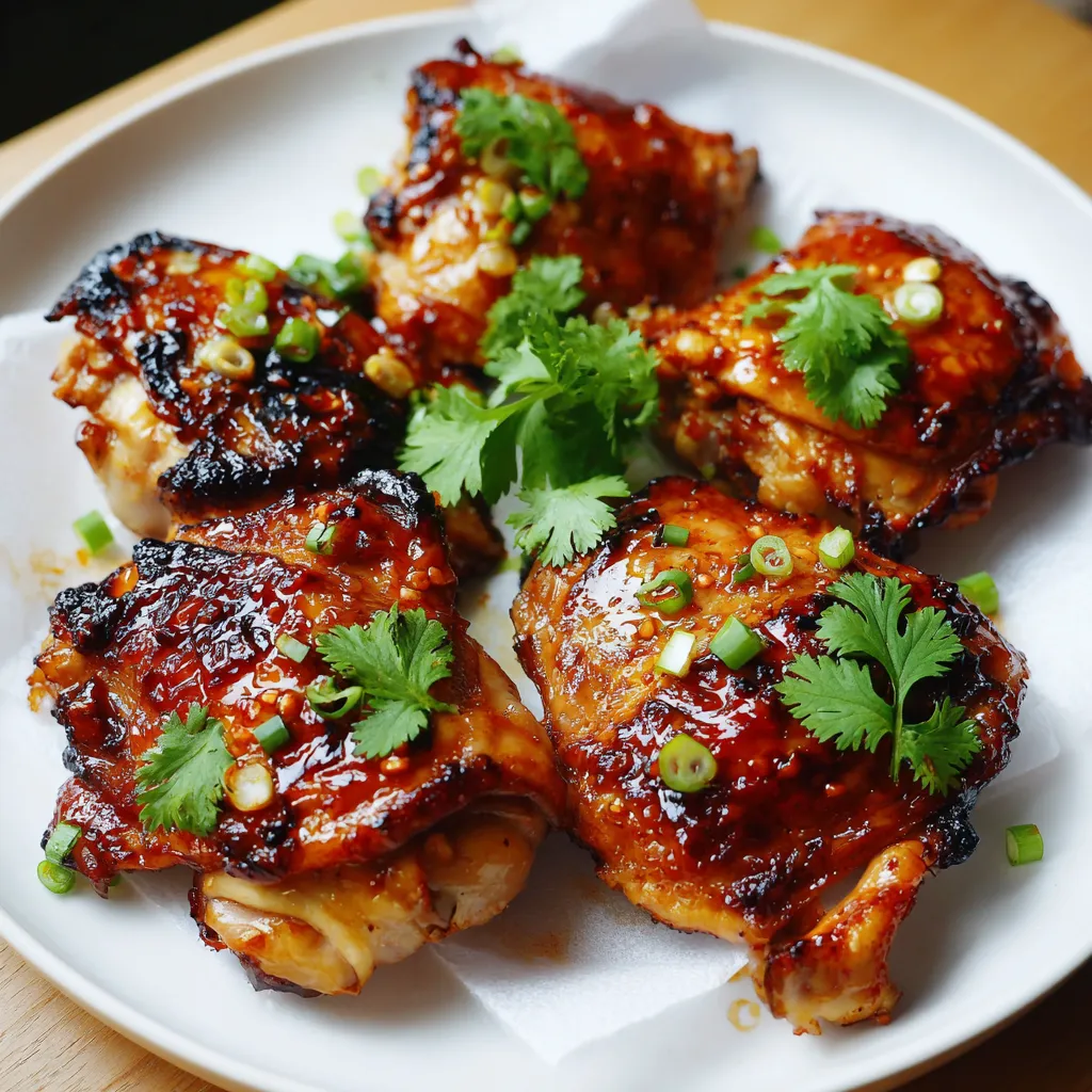 Garlic Miso Chicken Thighs