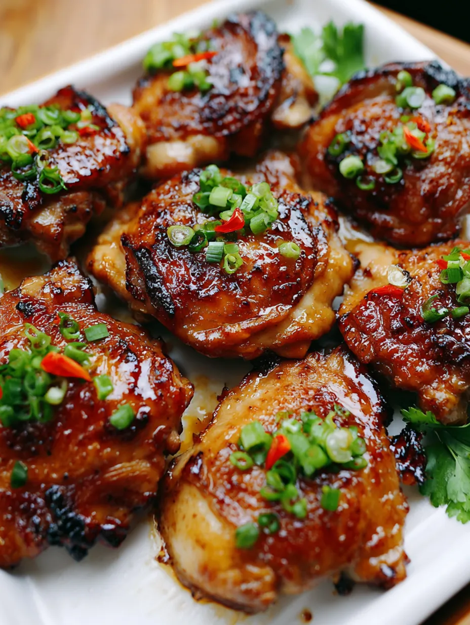 Garlic Miso Chicken Thighs