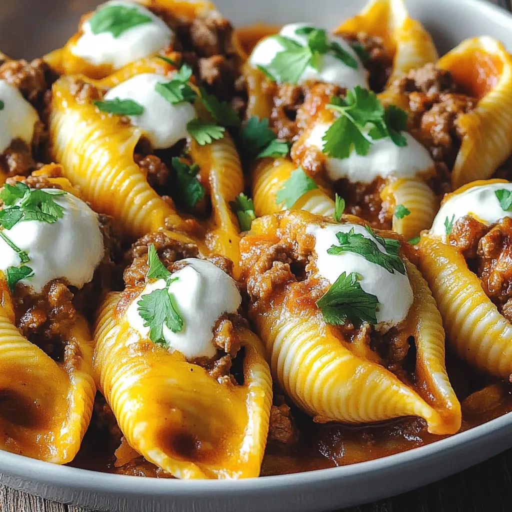 taco stuffed pasta shells