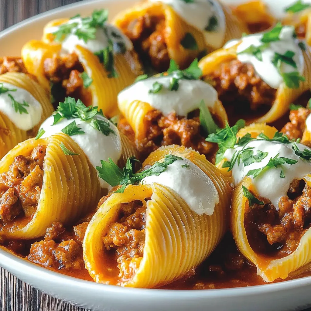 taco stuffed pasta shells