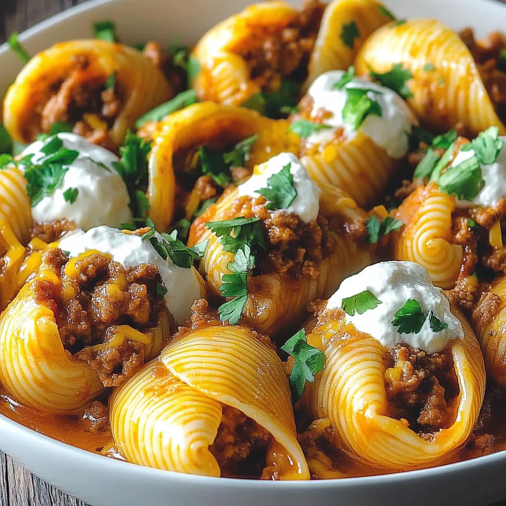 taco stuffed pasta shells
