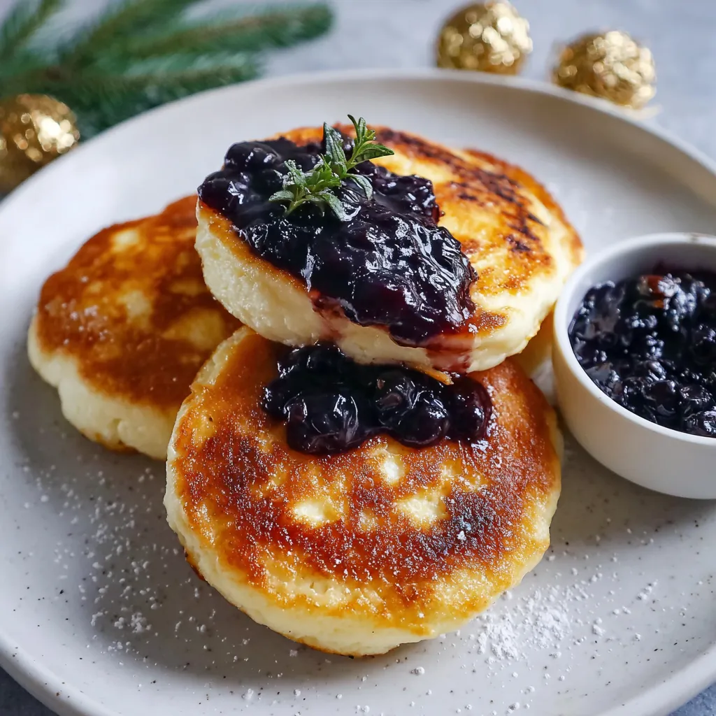Syrniki Russian Cheese Pancakes
