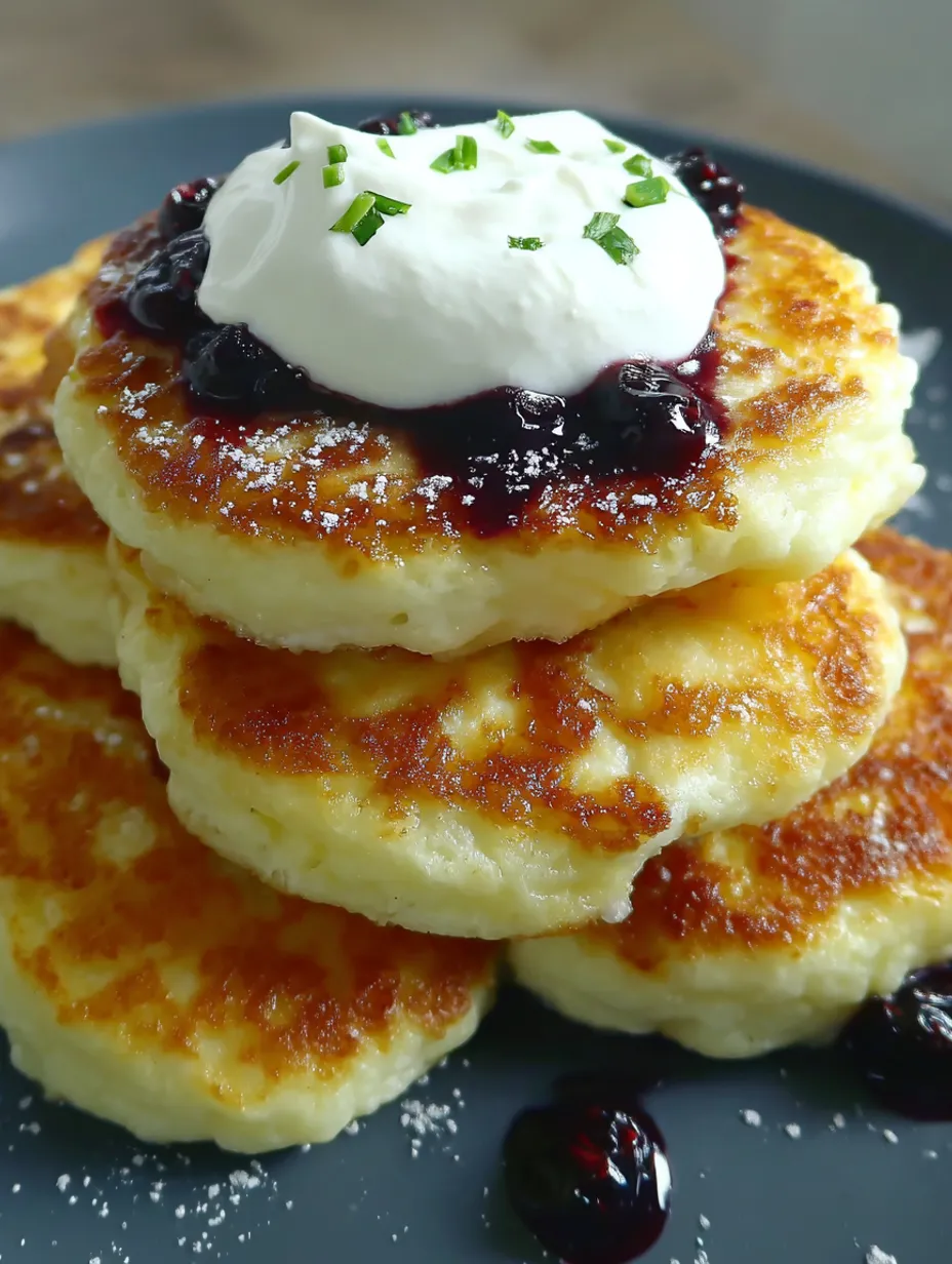 Syrniki Russian Cheese Pancakes