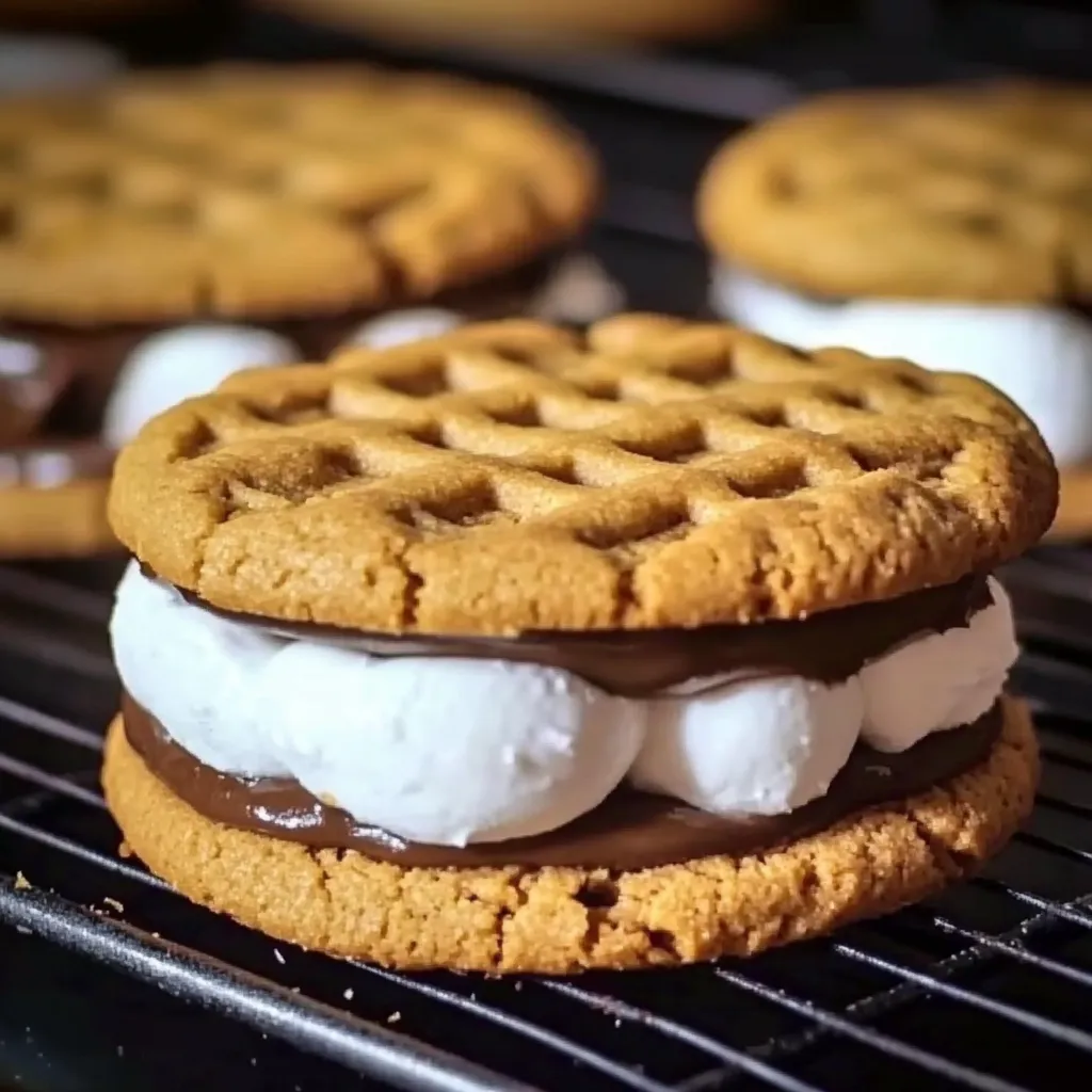 Peanut Butter S’mores Sandwich Cookies
