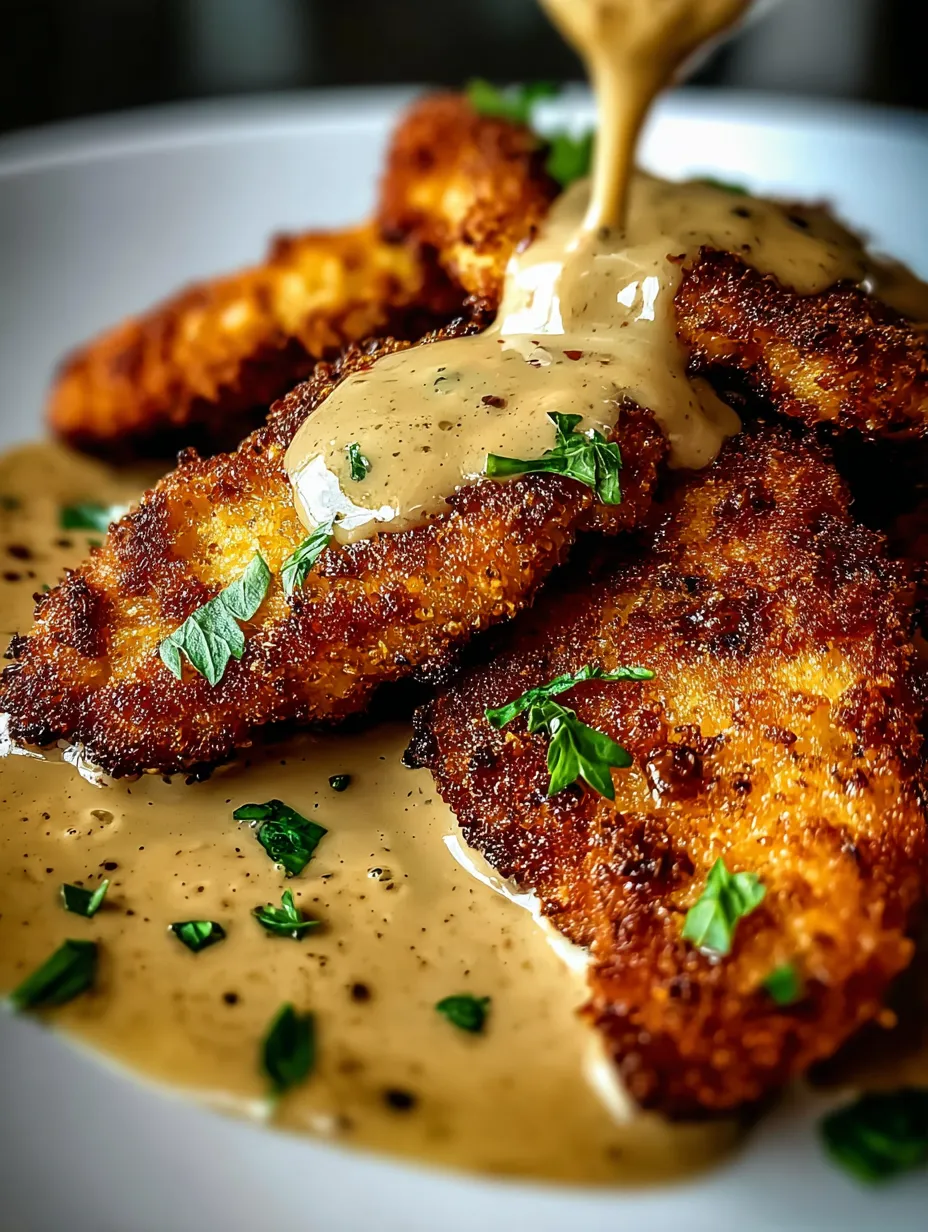 Crispy Parmesan Chicken with Rich Garlic Sauce