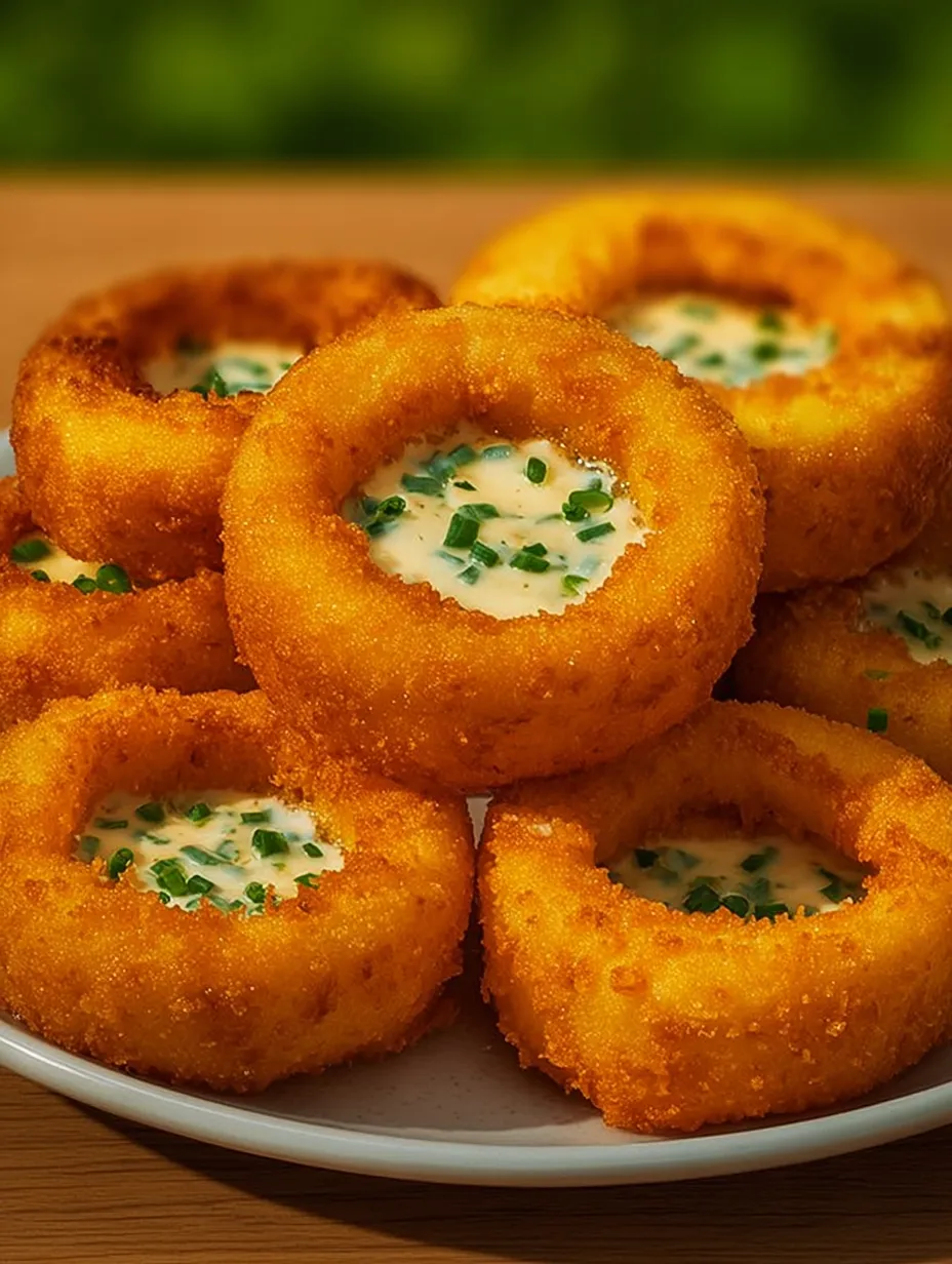 Jalapeño Popper Stuffed Onion Rings