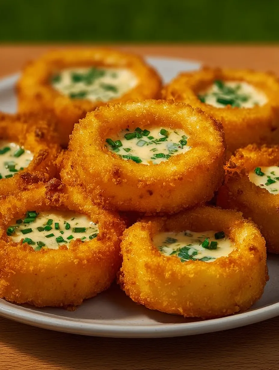 Jalapeño Popper Stuffed Onion Rings