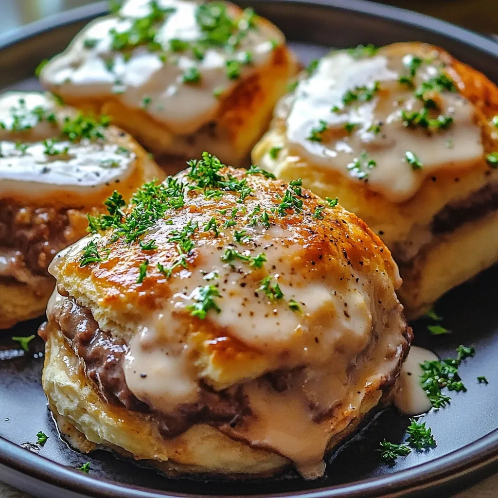 Baked French Dip Biscuits