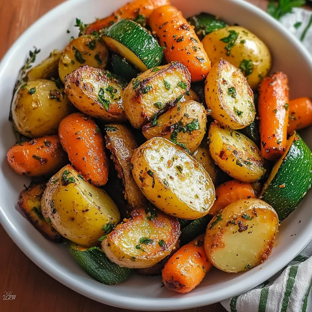 Garlic Herb Roasted Veggies