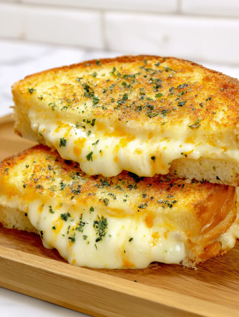 Irresistible Garlic Bread Grilled Cheese Combination Cooking With Casey