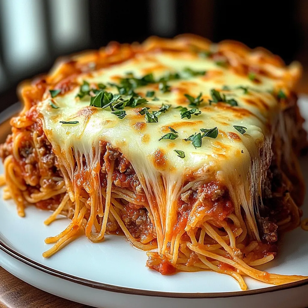 A plate of spaghetti with meat and cheese.