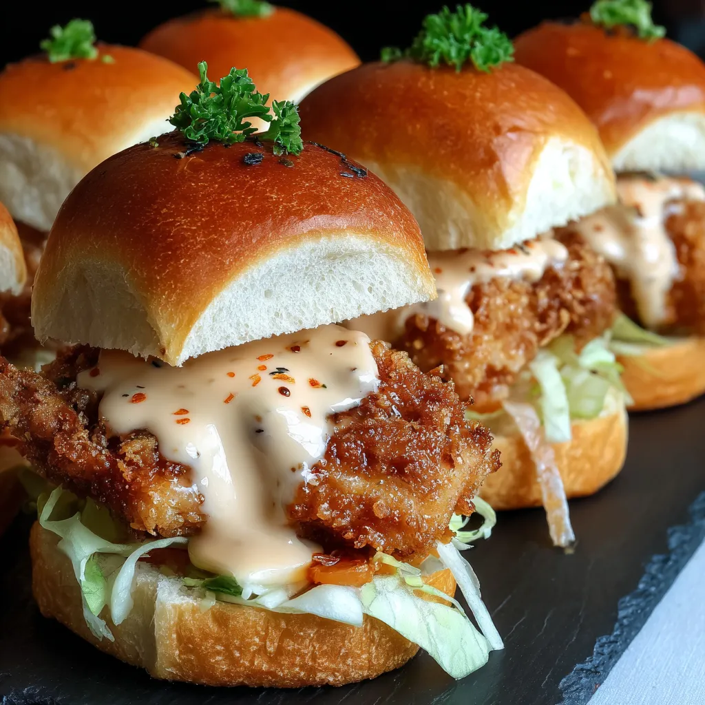 Bang Bang Chicken Sliders