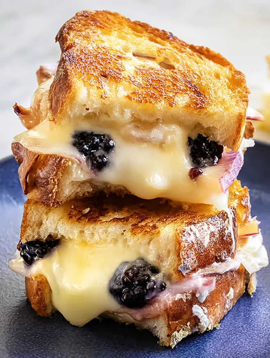 Blackberry-Peach Grilled Cheese
