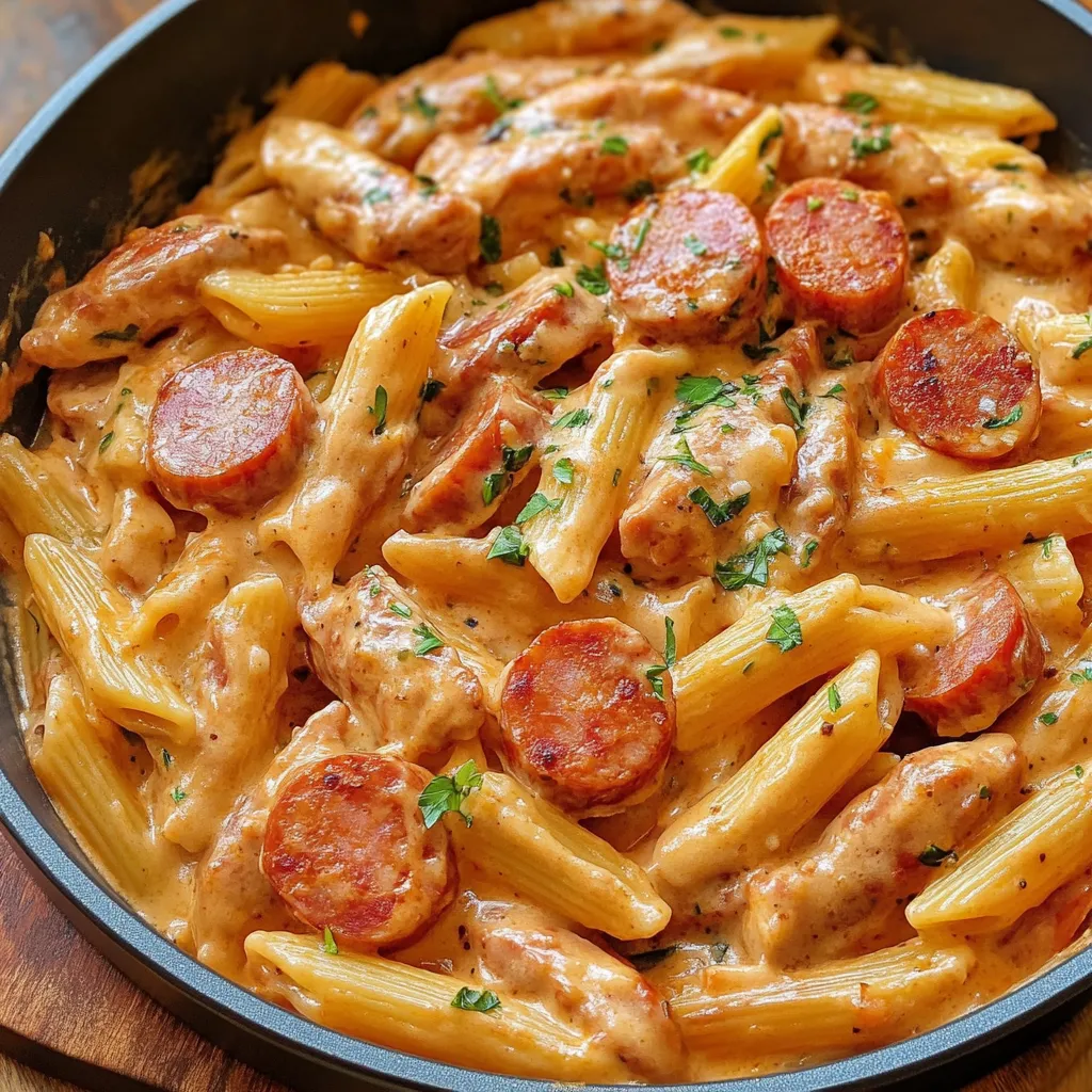 Creamy Kielbasa Pasta