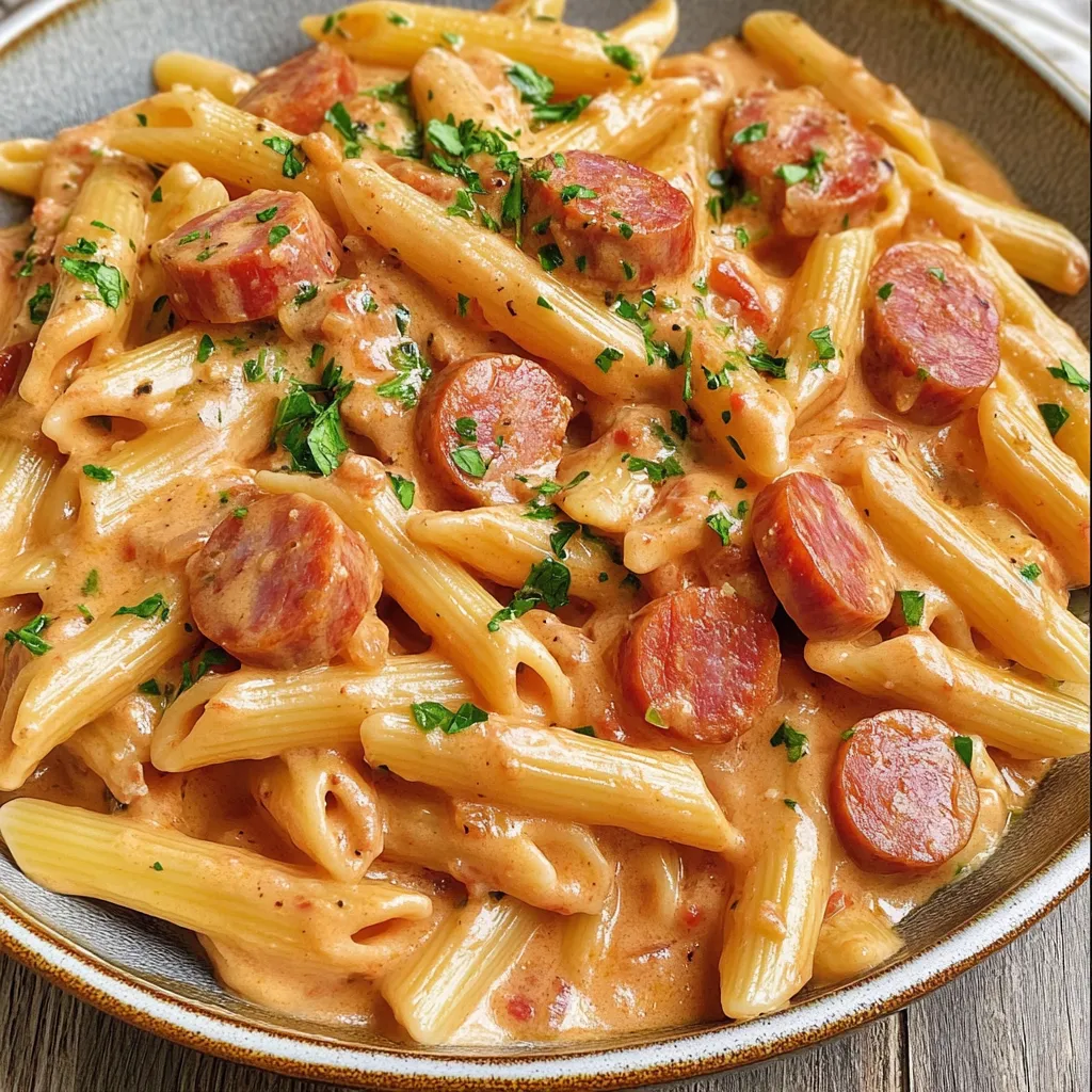 Creamy Kielbasa Pasta