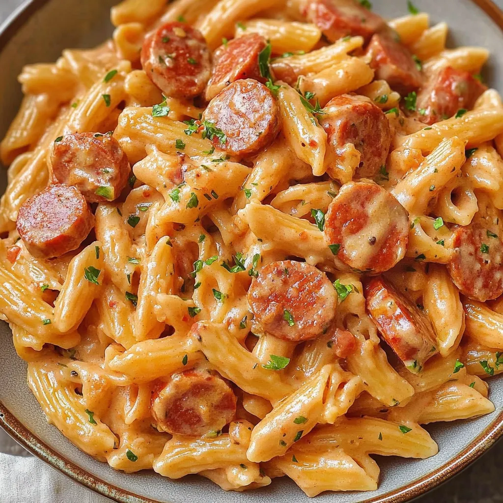 Creamy Kielbasa Pasta