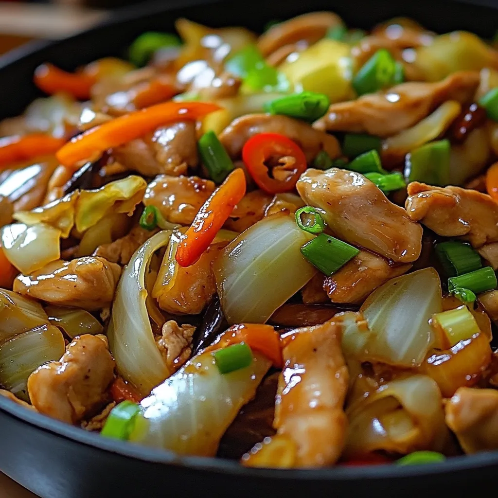 Chinese Chicken Cabbage Stir-Fry