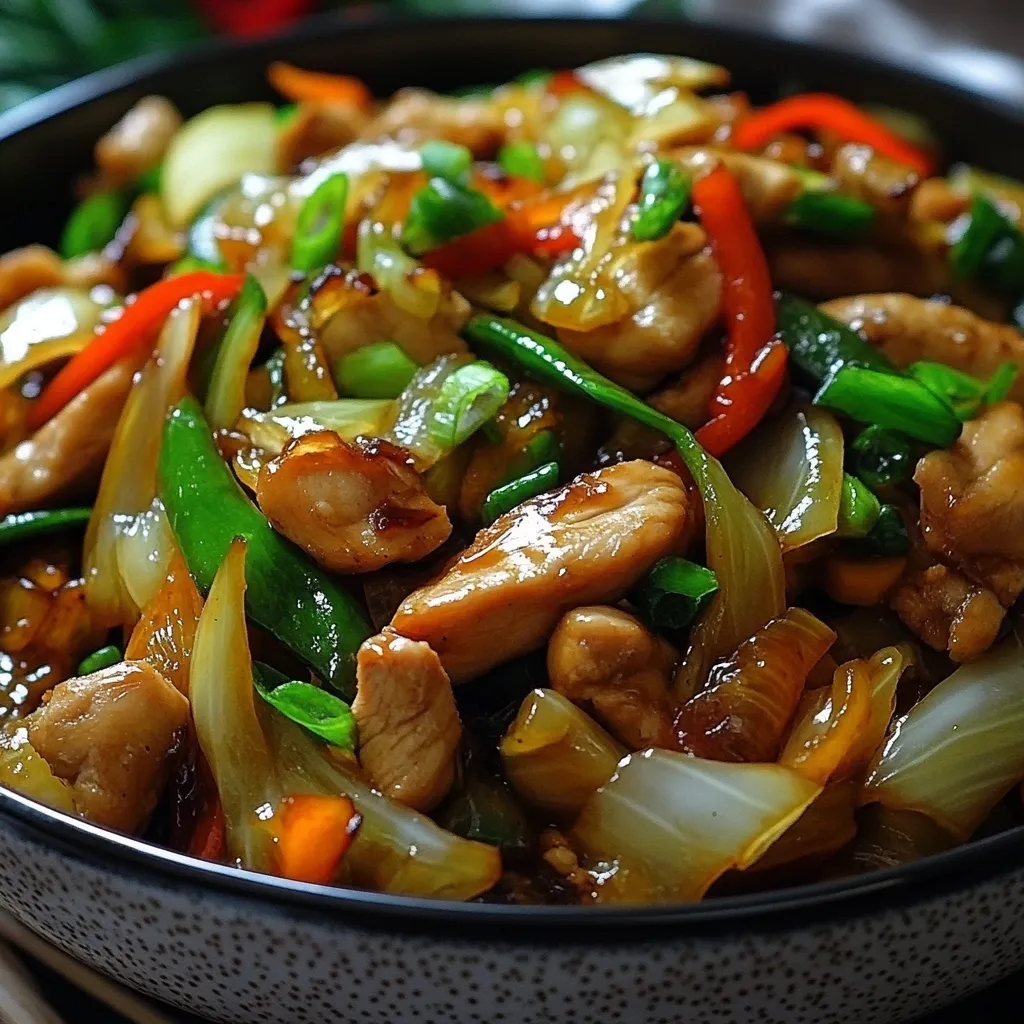 Chinese Chicken Cabbage Stir-Fry