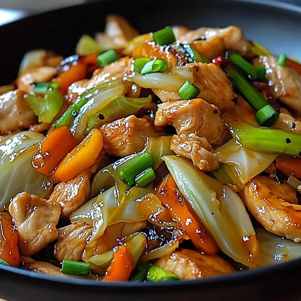 Chinese Chicken Cabbage Stir-Fry